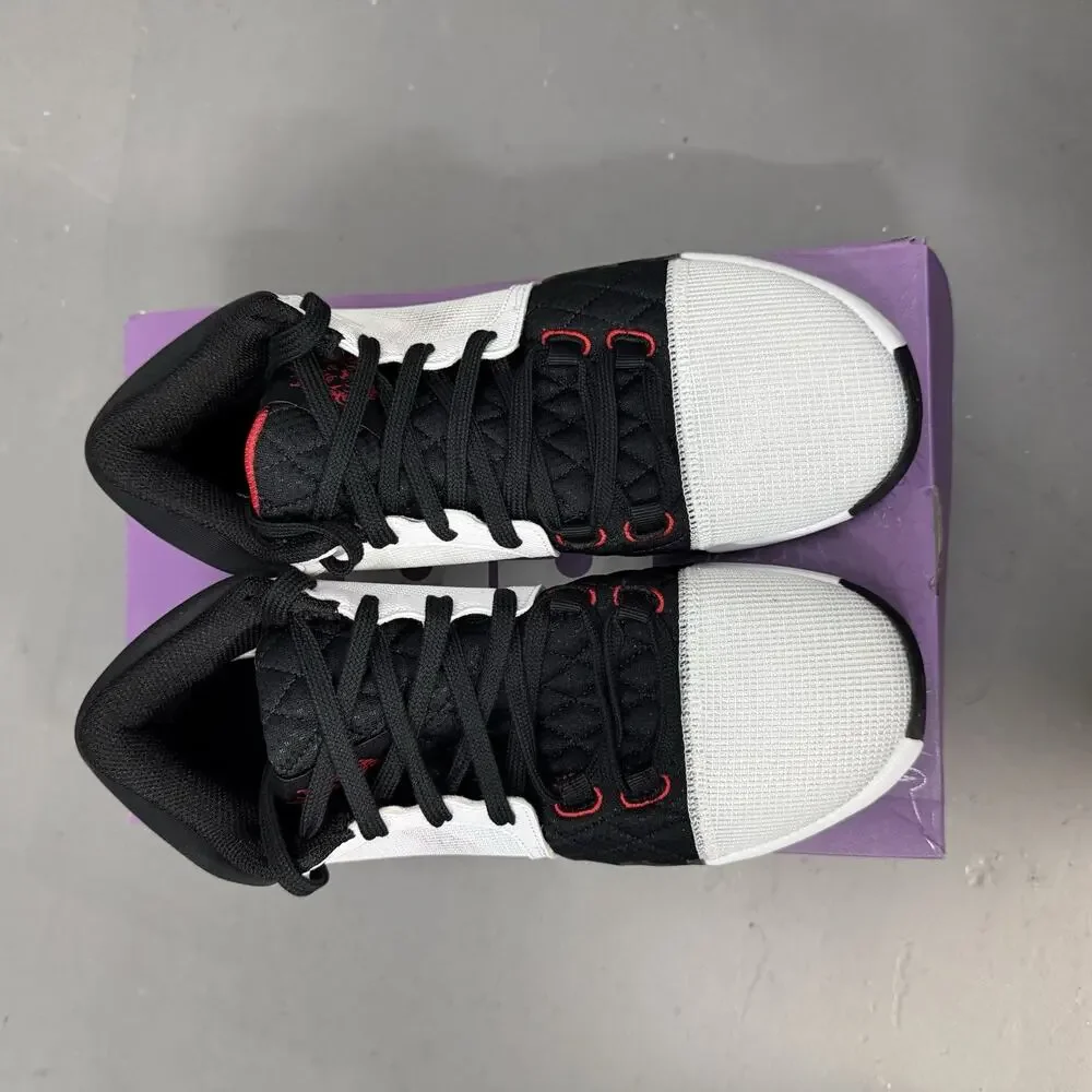 Size 8.5 - Nike LeBron Witness 8 White University Red Black